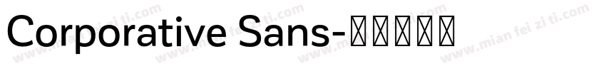 Corporative Sans字体转换